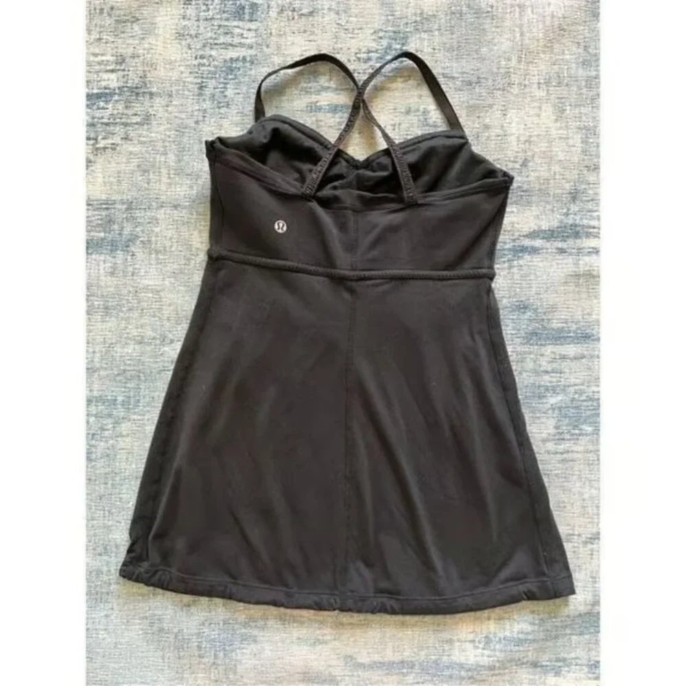 Lululemon Black Bulerias Athletic Tank Top Size 6 - Picture 2 of 3